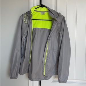Grey water repellent jacket